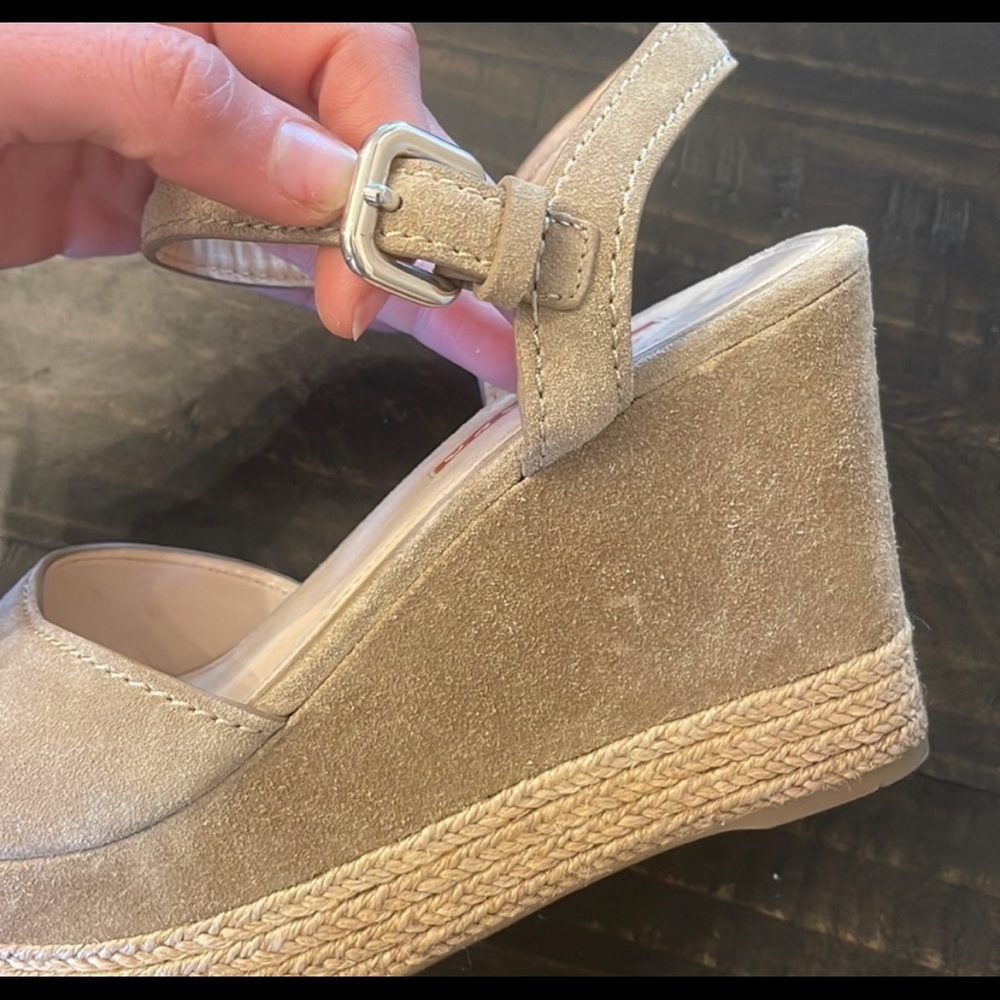 Authentic PRADA wedges- barely worn - Picture 6 of 7